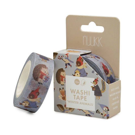 Washi Tape "Vinterdyr fra Skoven"