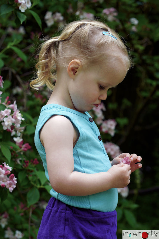 ECO Hempies Body uden ærmer, Angel Turquoise