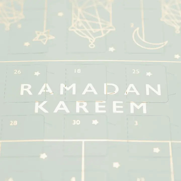 Ramadan kalender med chokolade - Grøn