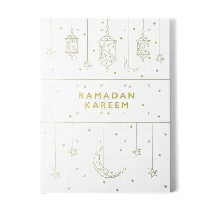 Ramadan kalender med chokolade - Hvid