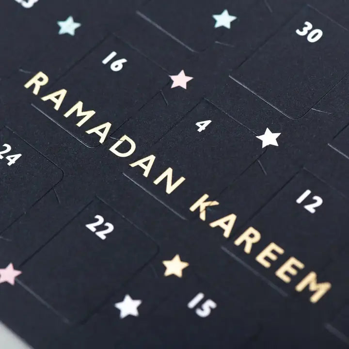 Ramadan kalender med daglige opgaver - Stjerner