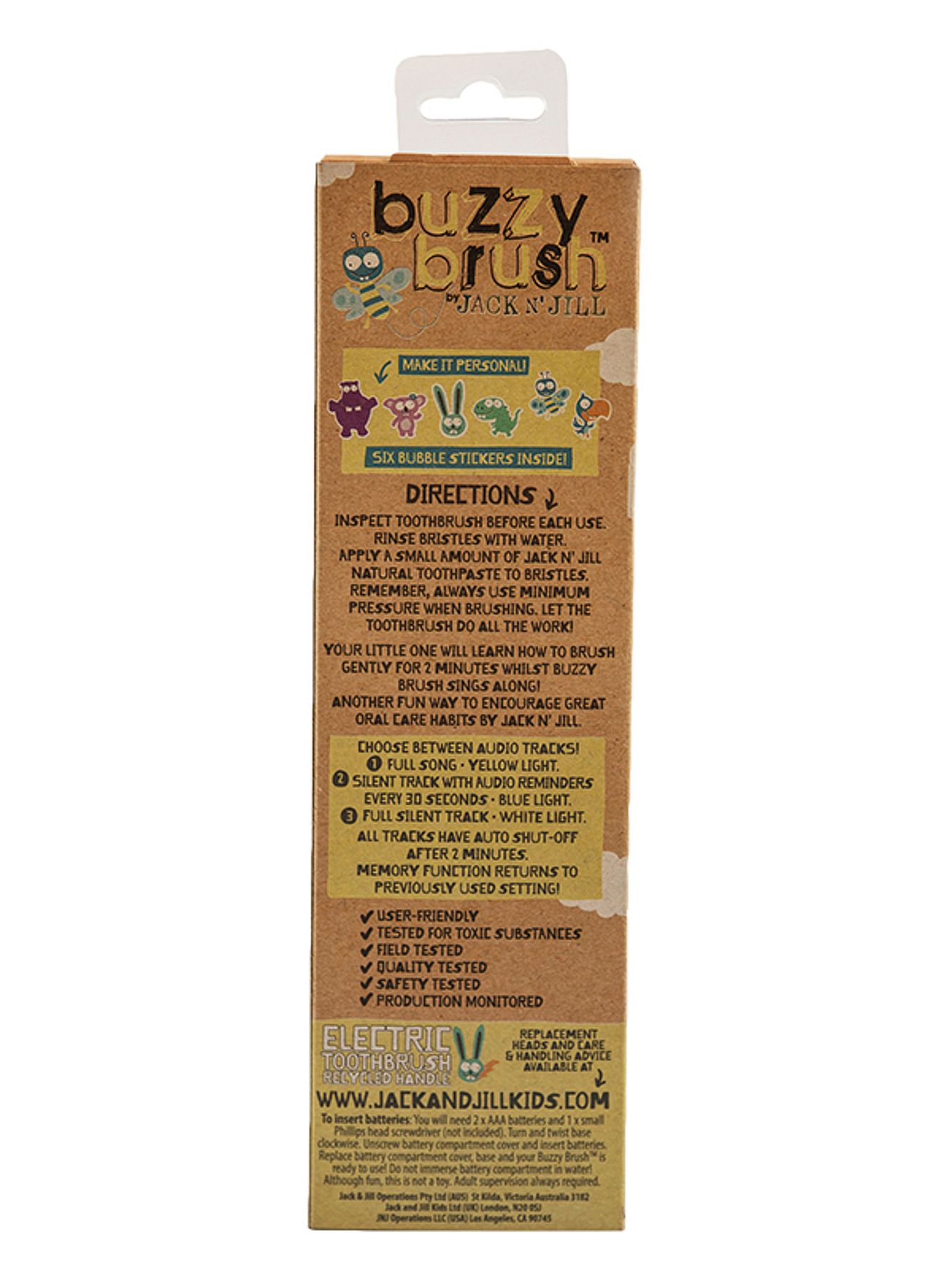 Buzzy Brush Elektrisk tandbørste med musik