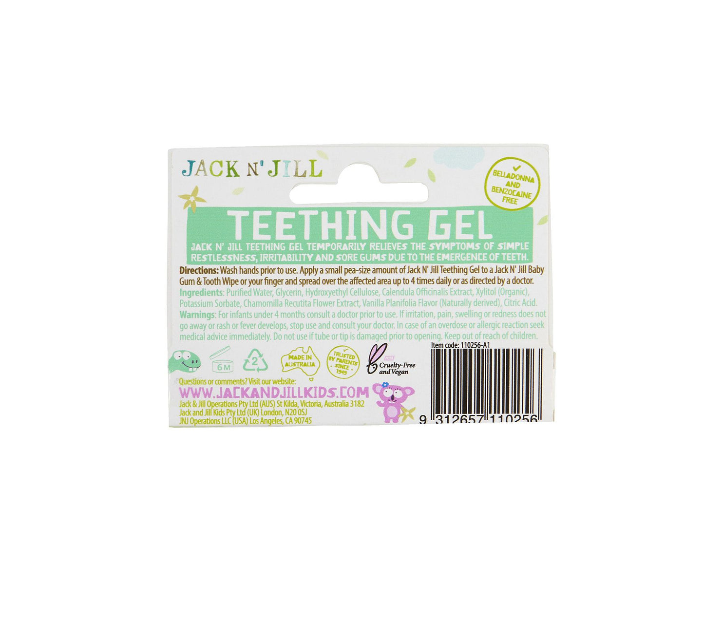 Teething gel