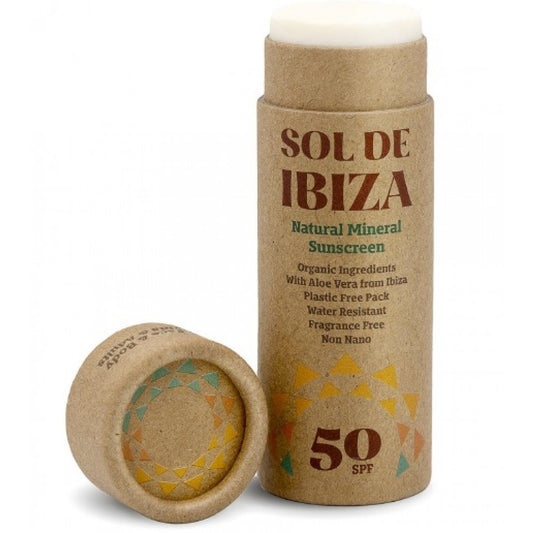 Sol de Ibiza Solcreme (solstift) - fysisk solfilter - SPF50