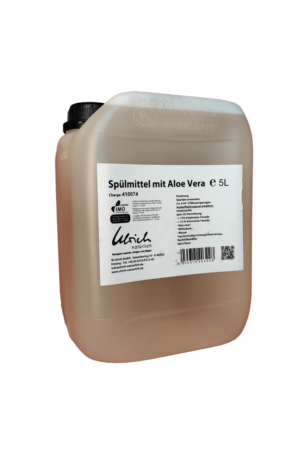 Ulrich Natürlich - Opvaske­middel med Aloe Vera