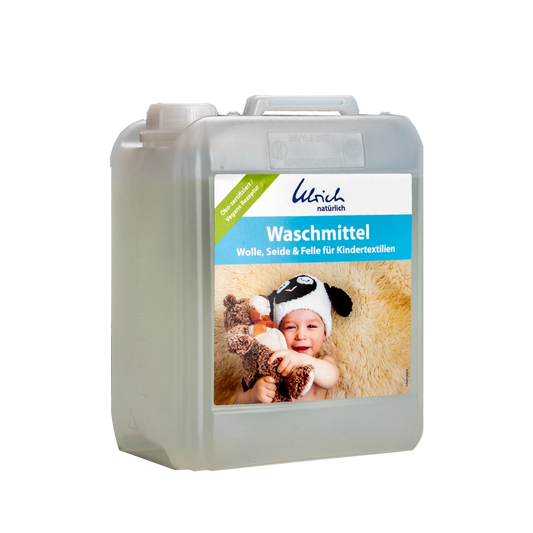 Ulrich Natürlich - Vaskemiddel til uld, silke, pels uden lanolin til børnetøj - økologisk og vegansk
