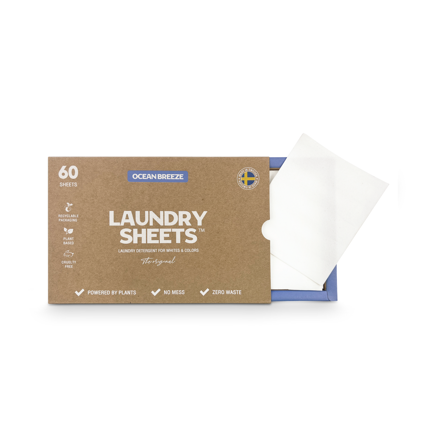 Laundry Sheets - vaskemiddel i ark - Ocean Breeze