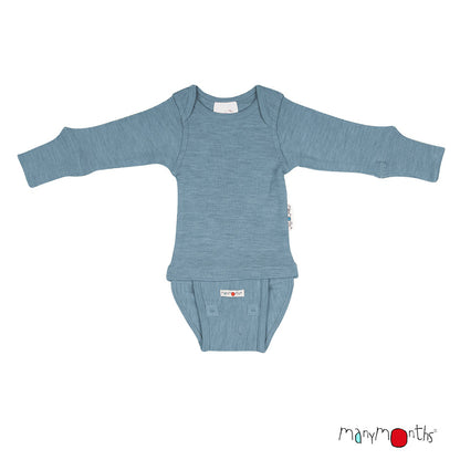 ManyMonths - Body/Bluse i uld med lange ærmer